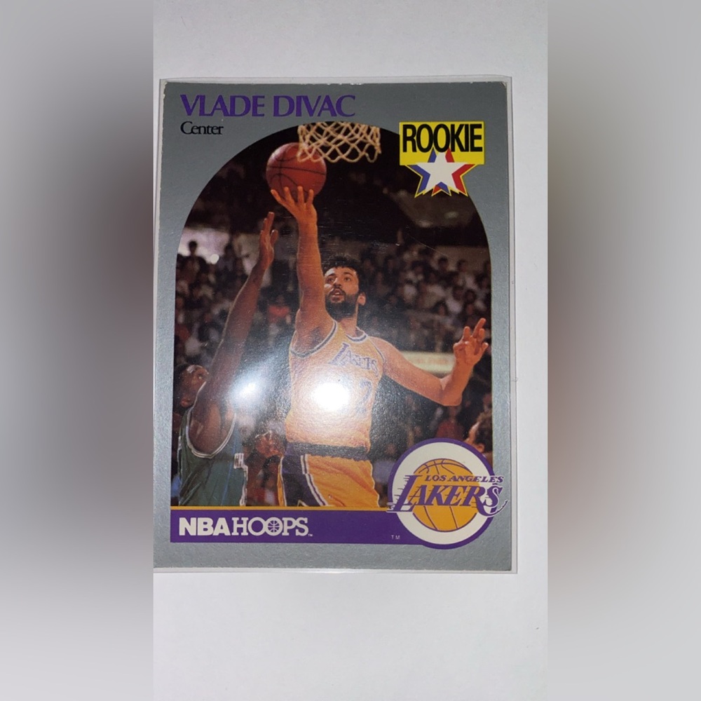 NBA Hoops Vlade Divac Rookie Card
